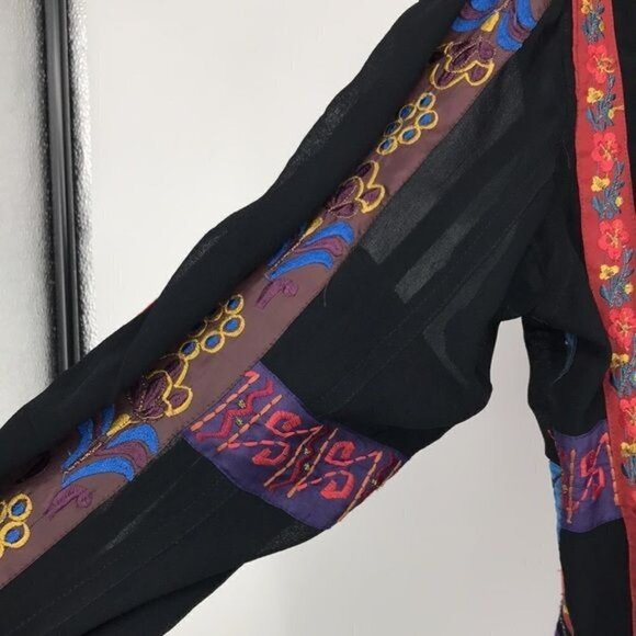 Chico's Colorful Multi Media Button Down Shirts Size 2 US M - Picture 11 of 14